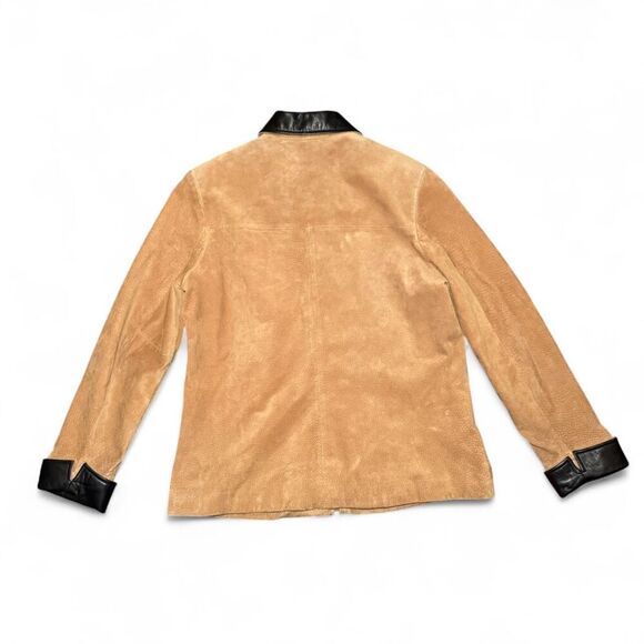 Reed Leather Sportswear Tan Suede Jacket Women’s Size M  Genuine Leather - Picture 2 of 5